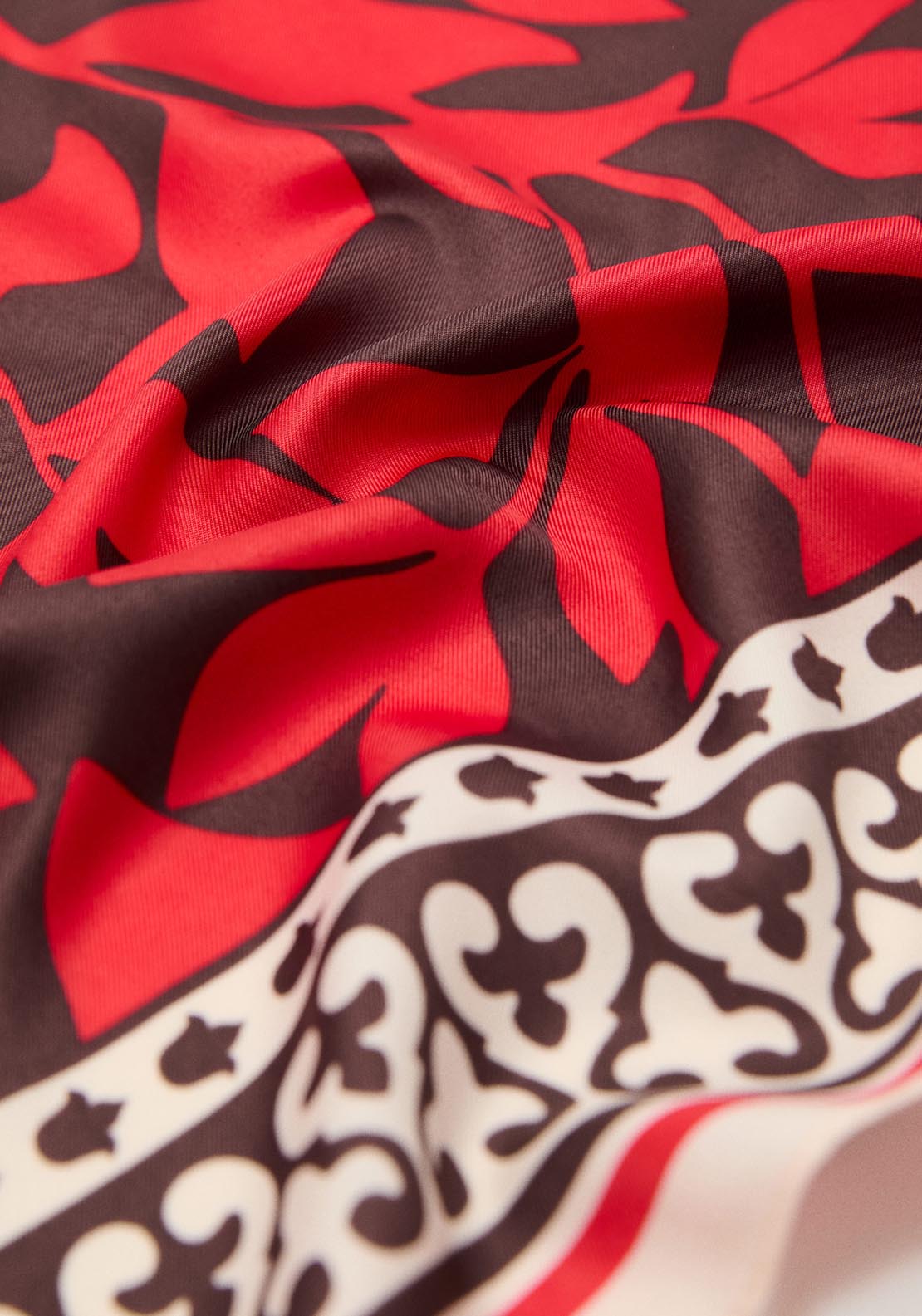 Mango Floral Print Scarf Jessa - Red 2 Shaws Department Stores