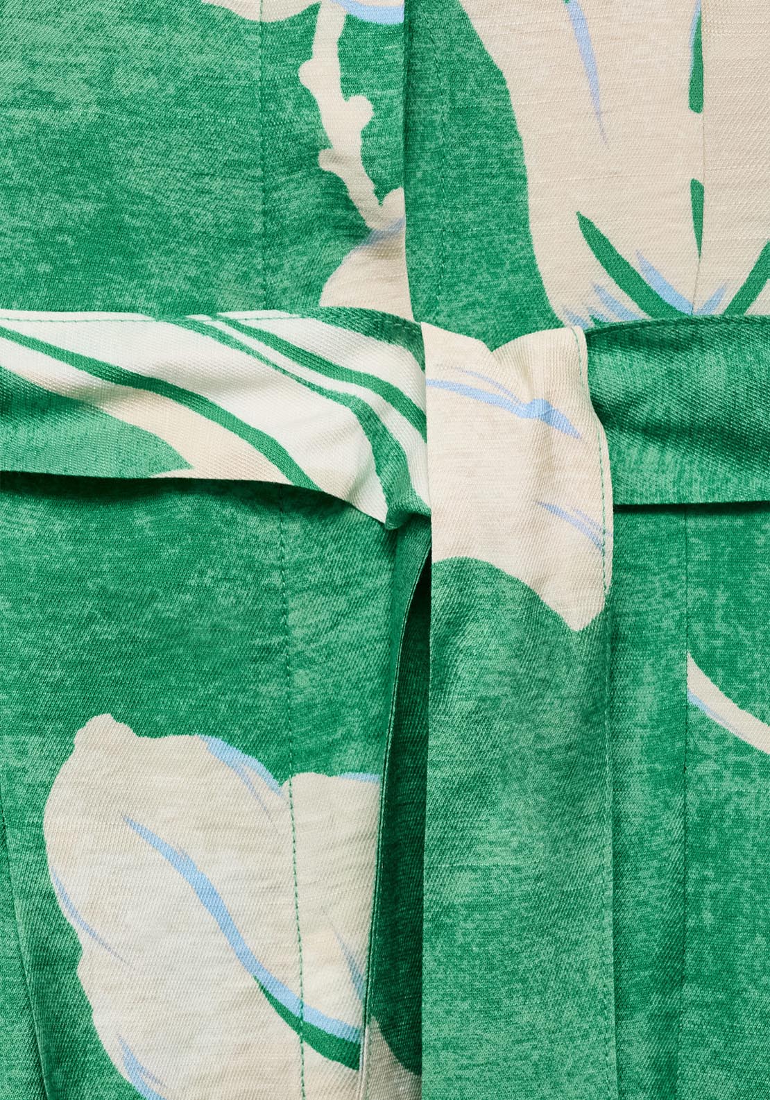 Mango Belt Printed Dress - Green 6 Shaws Department Stores