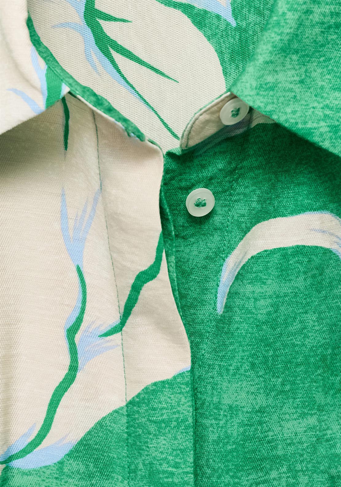 Mango Belt Printed Dress - Green 4 Shaws Department Stores