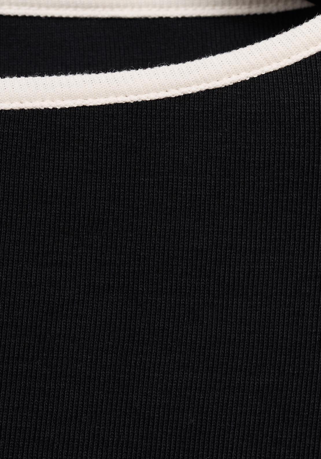 Mango Cotton T-Shirt With Buttoned Cuffs - Black 5 Shaws Department Stores