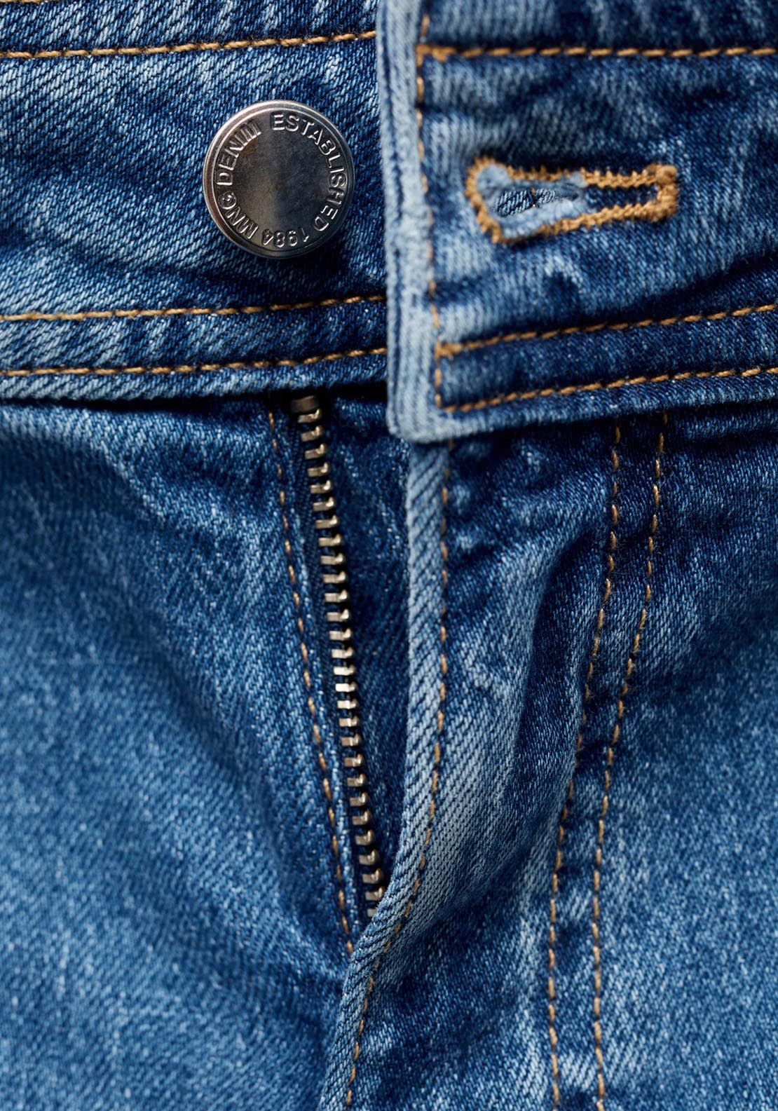 Mango Wide Leg Jeans With Pockets - Blue 5 Shaws Department Stores