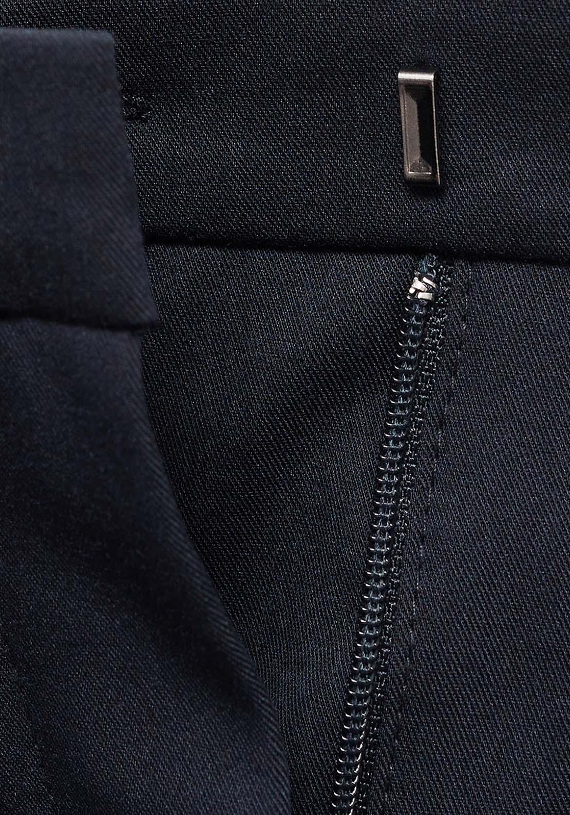 Straight Suit Trousers - Black