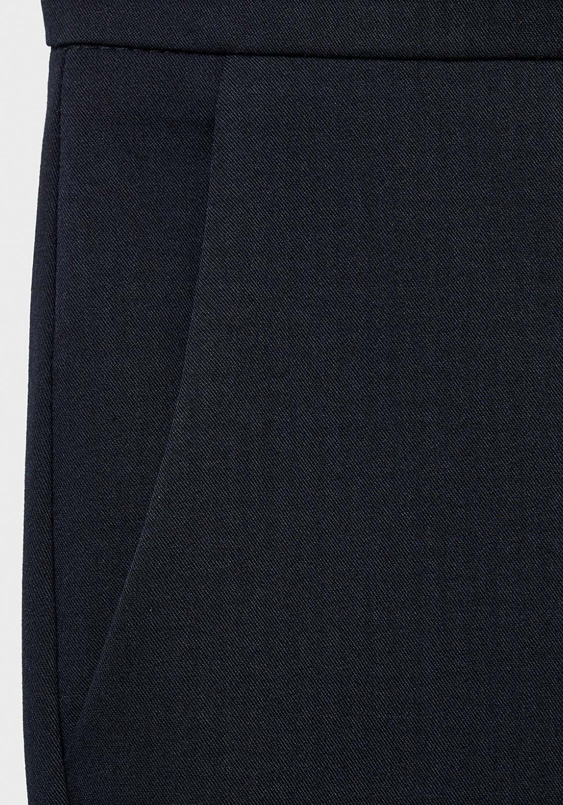 Straight Suit Trousers - Black