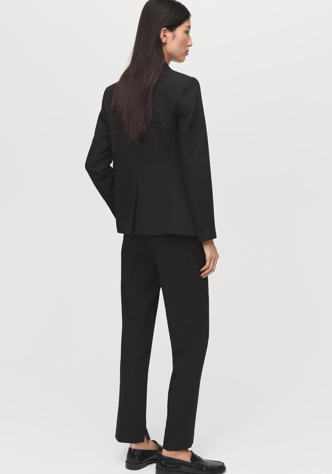 Mango Straight Suit Trousers - Black 3 Shaws Department Stores