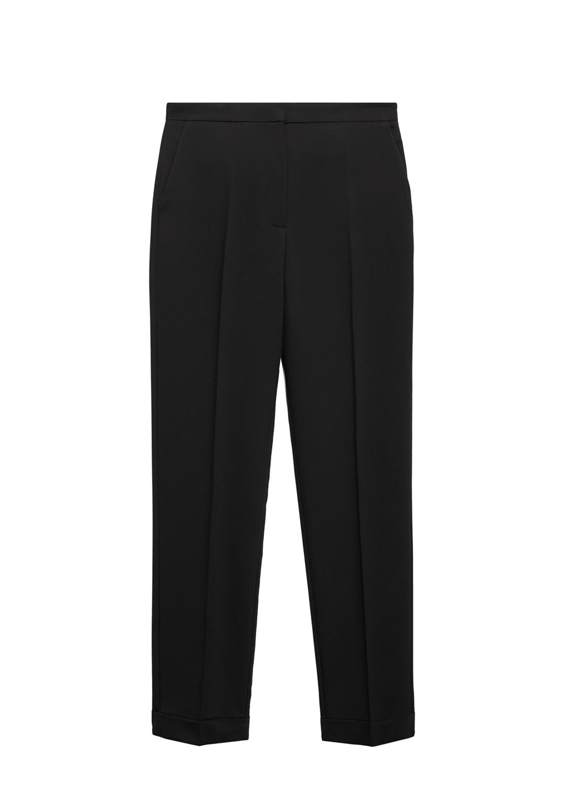 Mango Straight Suit Trousers - Black 7 Shaws Department Stores