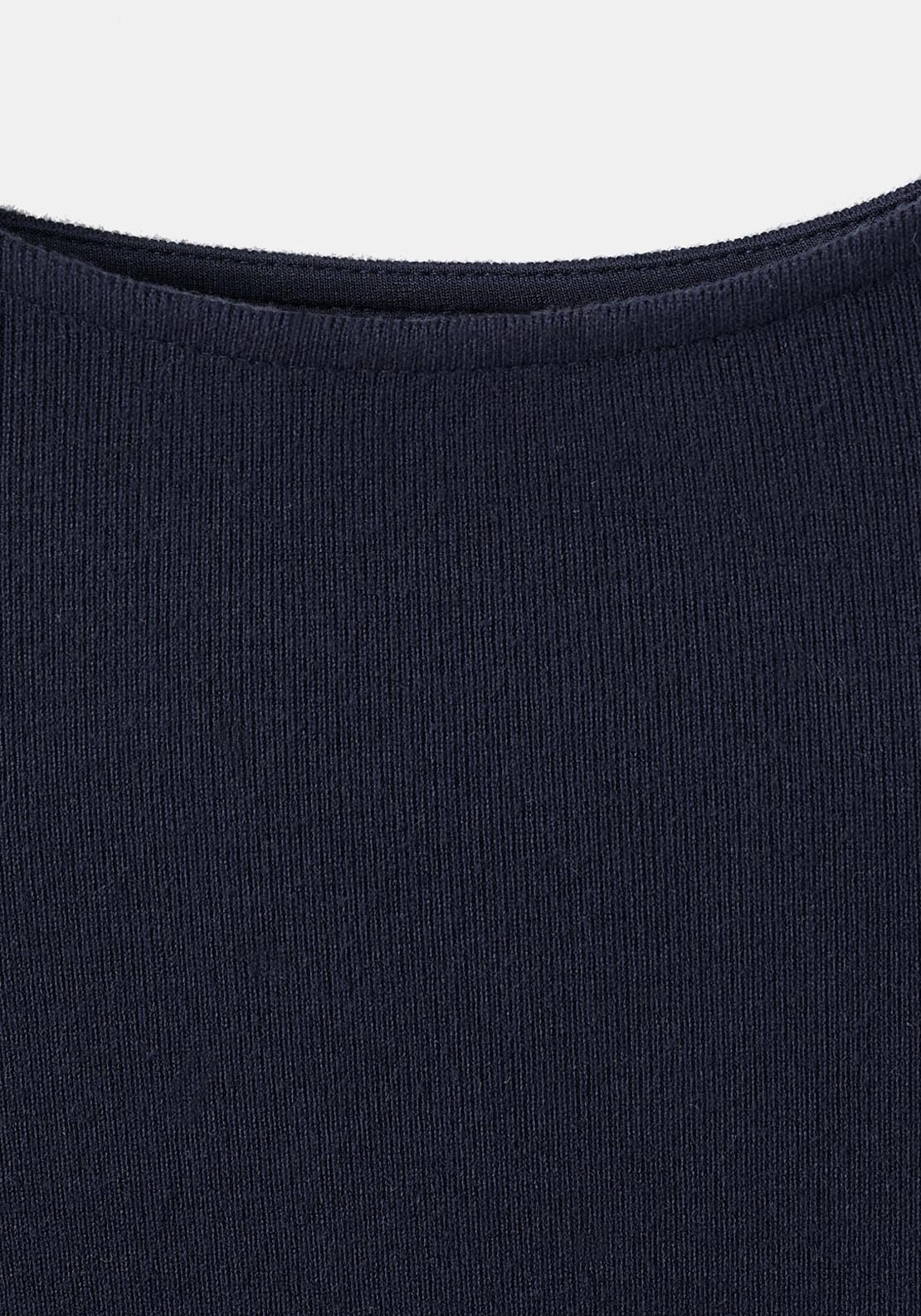 Ruched Fitted Dress - Blue