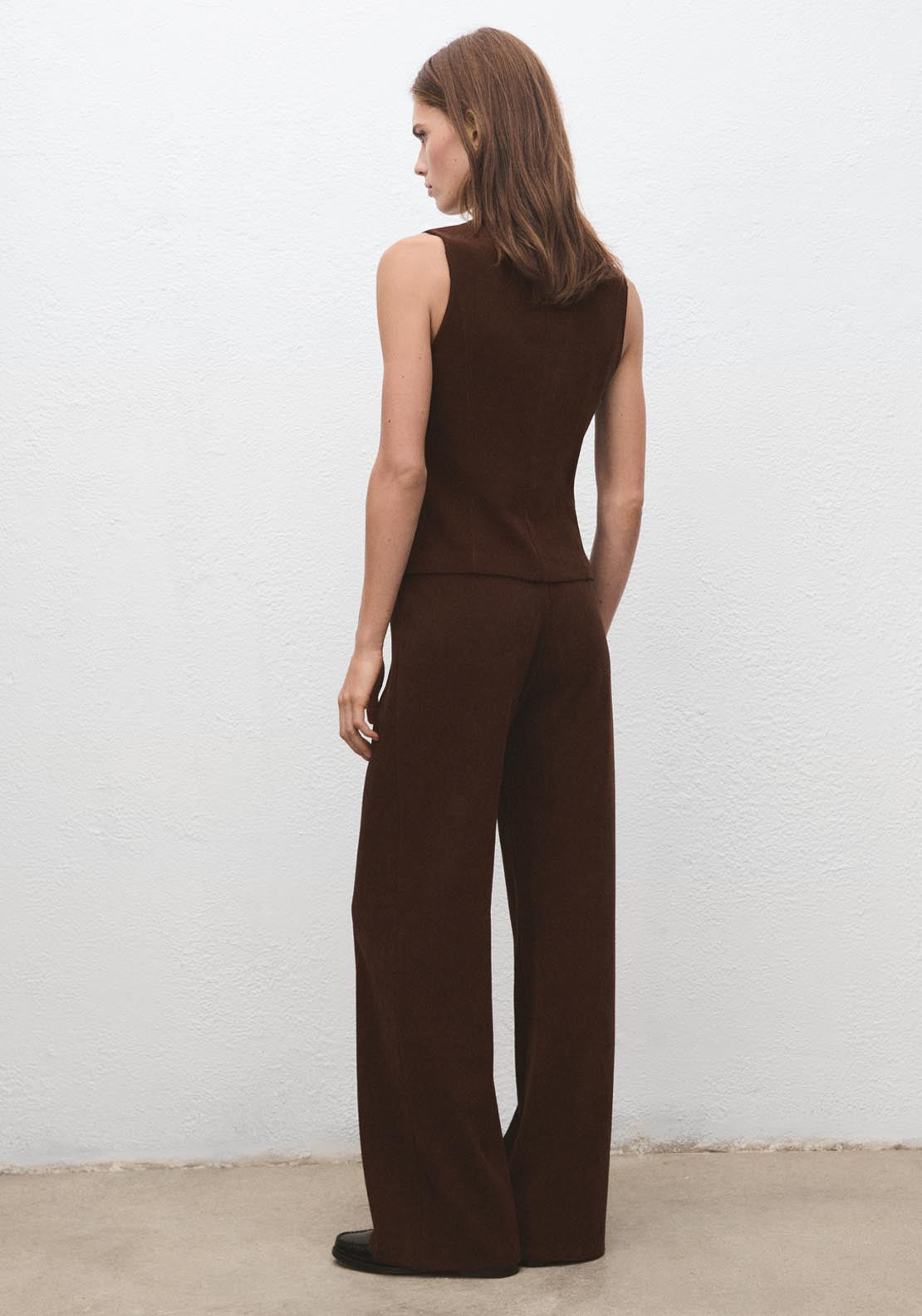Corduroy Suit Waistcoat - Brown