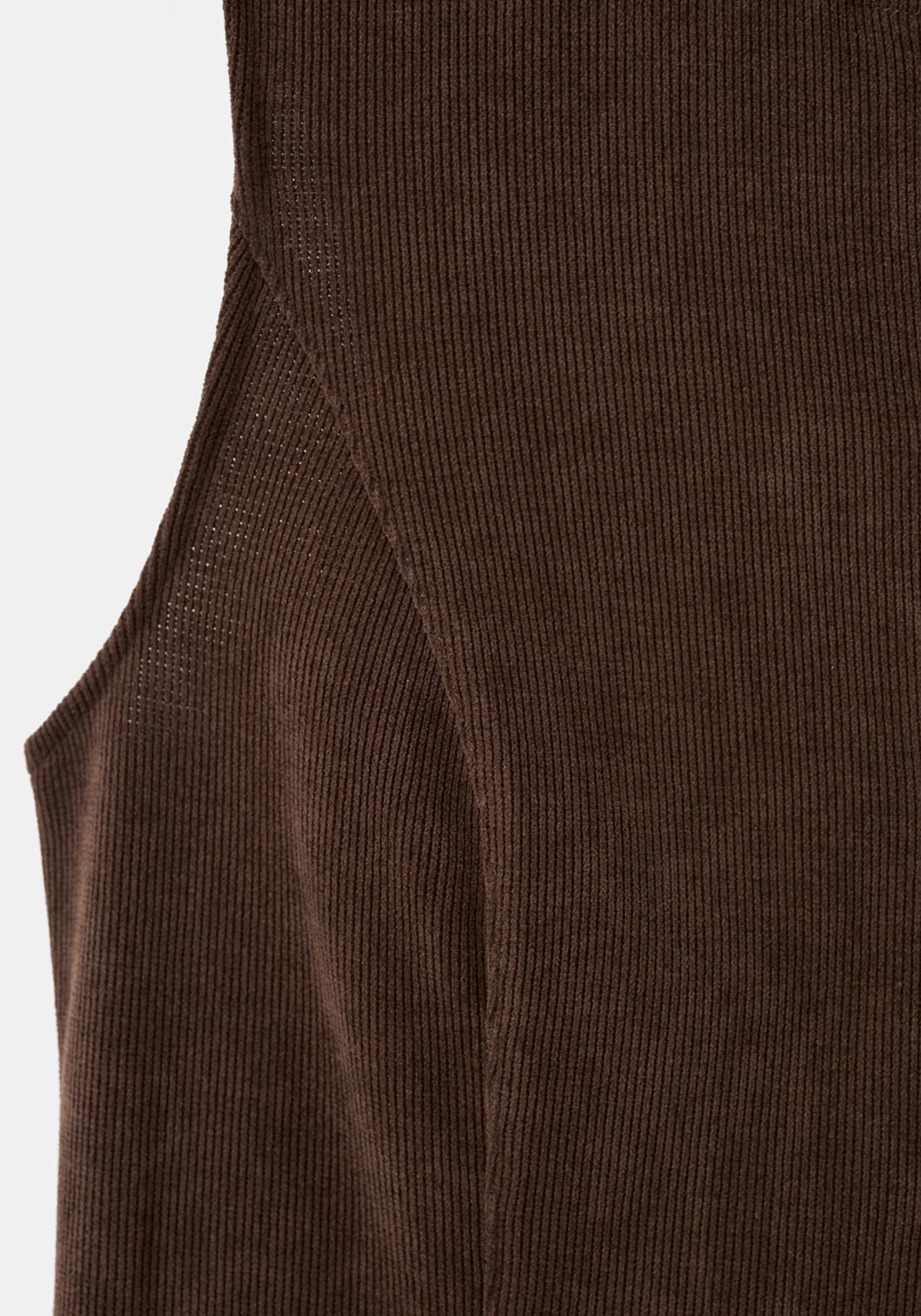 Corduroy Suit Waistcoat - Brown