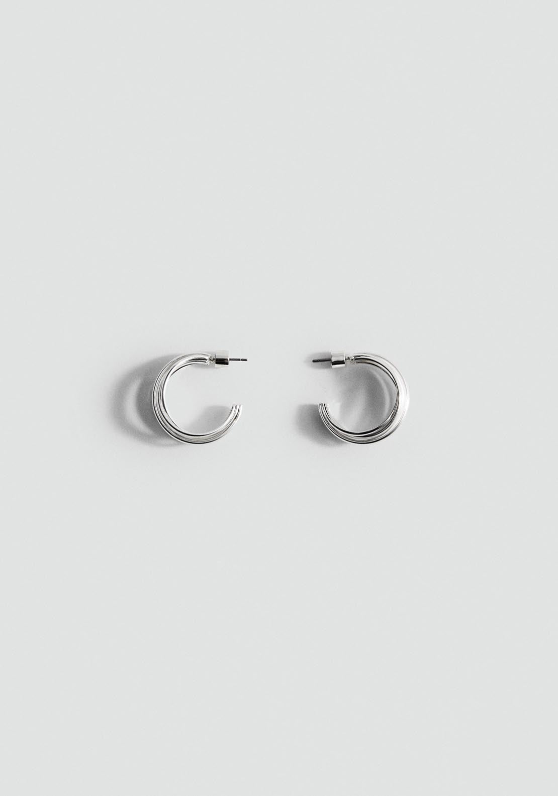 Mango Jane Hoop Earrings - Gold 1 Shaws Department Stores