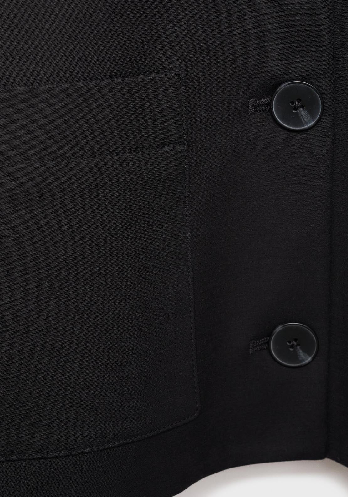 Mango Cropped Jacket With Pockets - Black 6 Shaws Department Stores