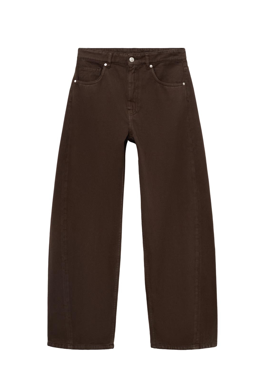 Mango Mid Rise Balloon Jeans - Brown 7 Shaws Department Stores