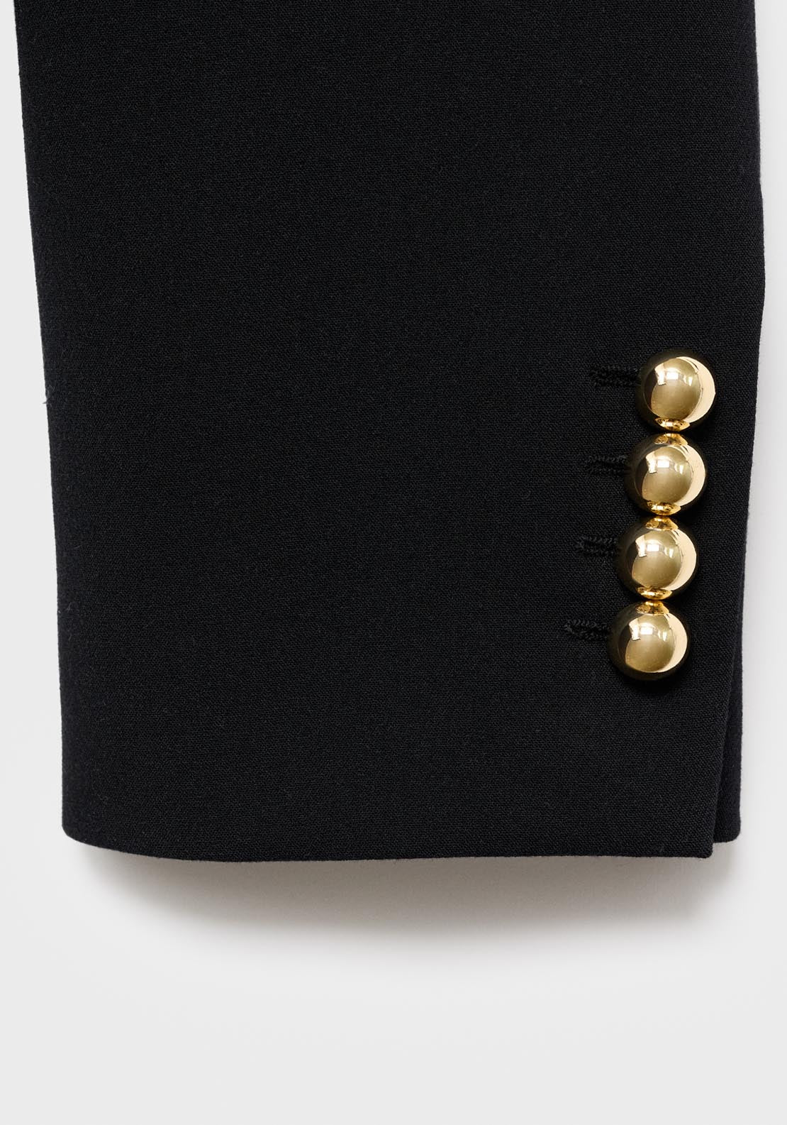 Mango Buttoned Cropped Jacket - Black 5 Shaws Department Stores