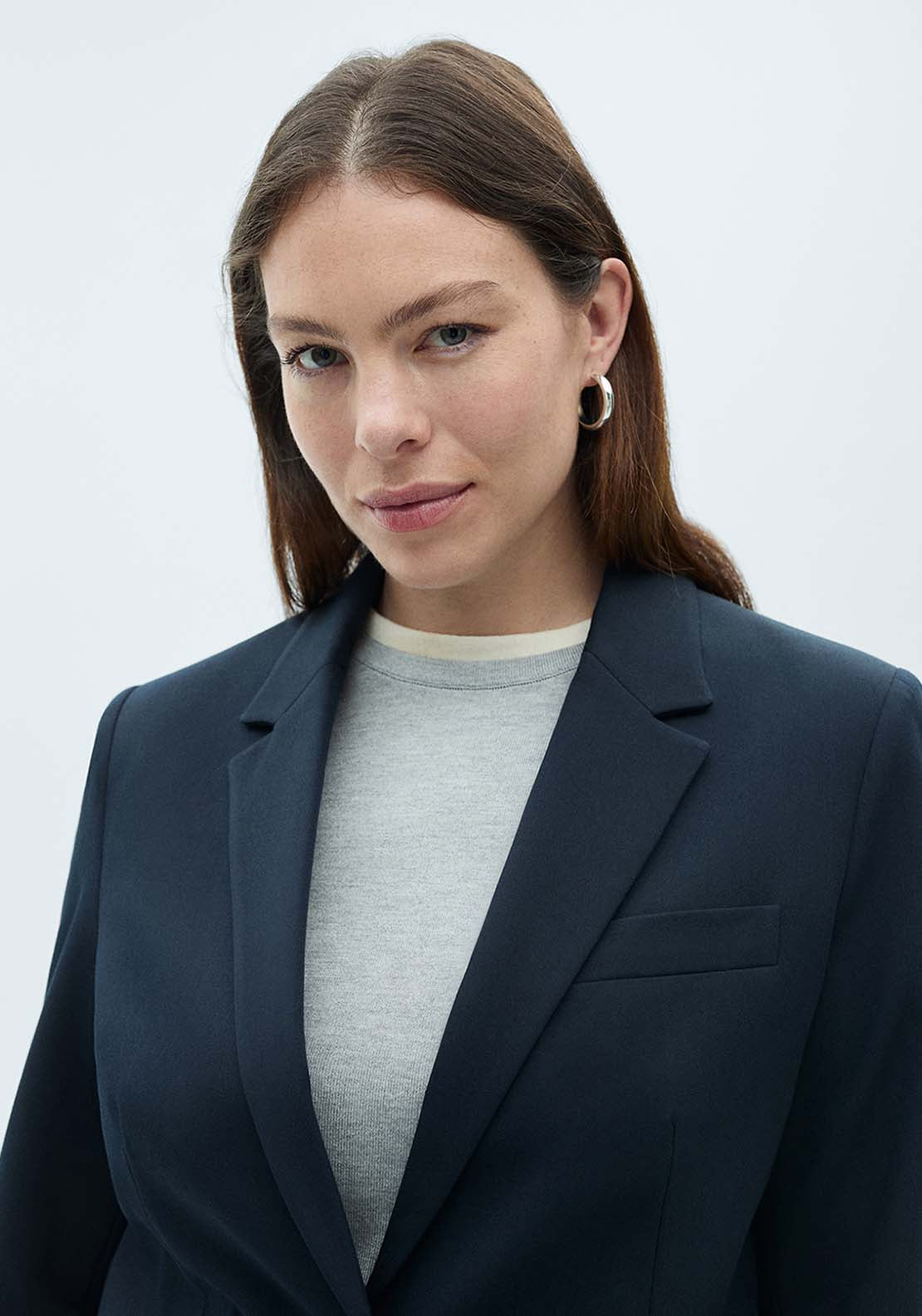 Fitted Suit Jacket - Black