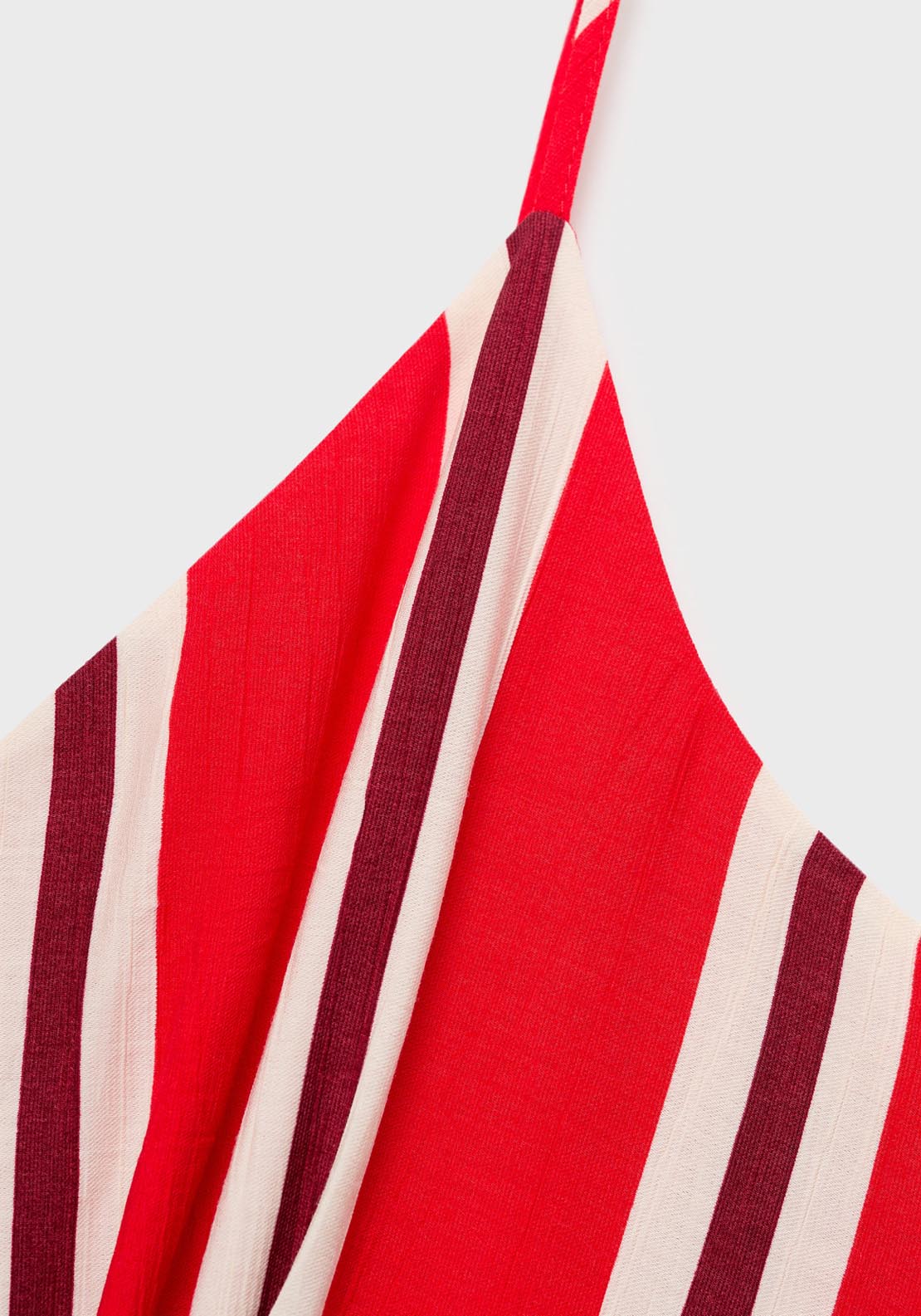 Mango Striped Jumpsuit With Cut Out - Red 6 Shaws Department Stores