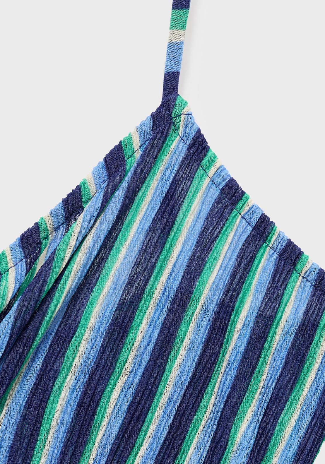 Mango Strapless Gathered Dress - Medium Blue 4 Shaws Department Stores