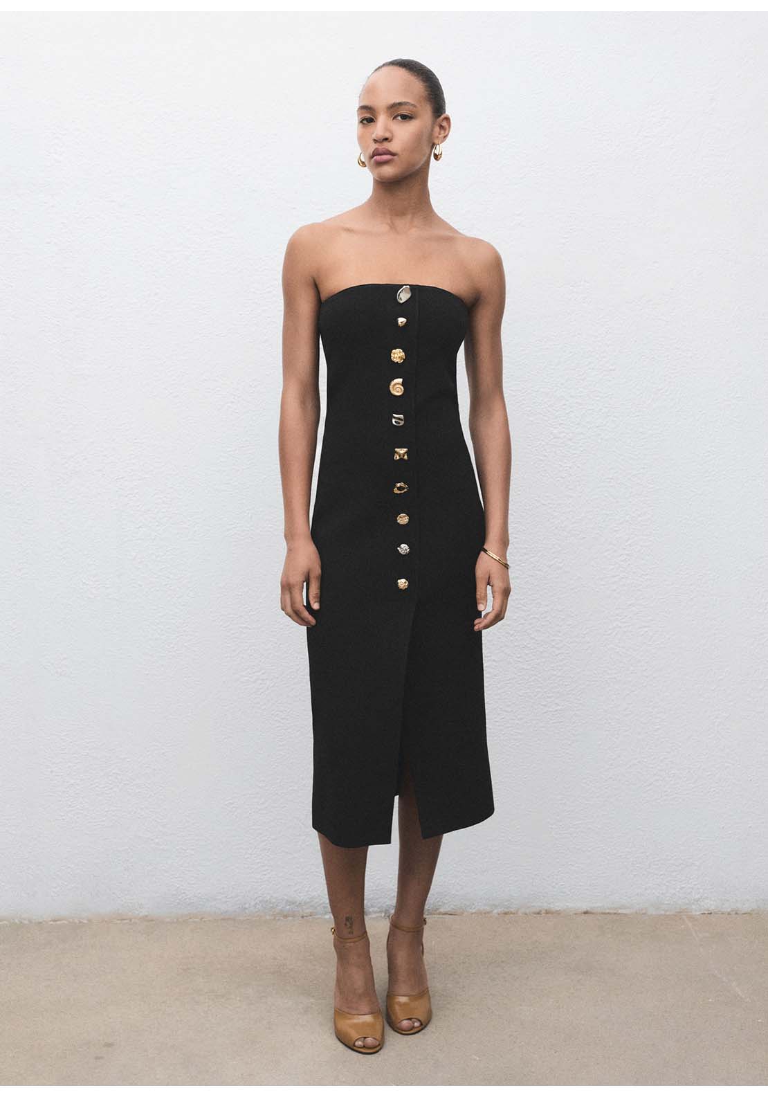 Mango Dress Dali - Black 1 Shaws Department Stores