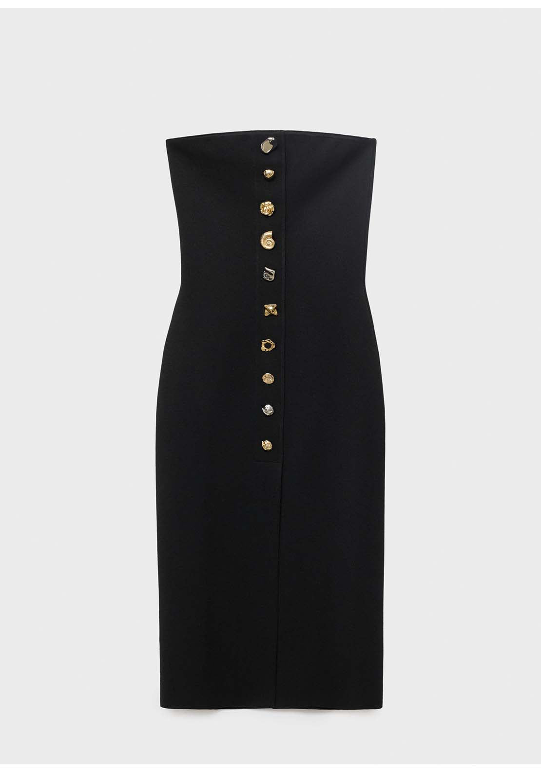 Mango Dress Dali - Black 7 Shaws Department Stores