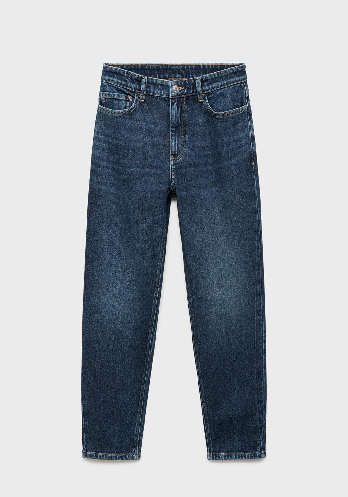 Mango Newmom Comfort High Rise Jeans - Blue 6 Shaws Department Stores