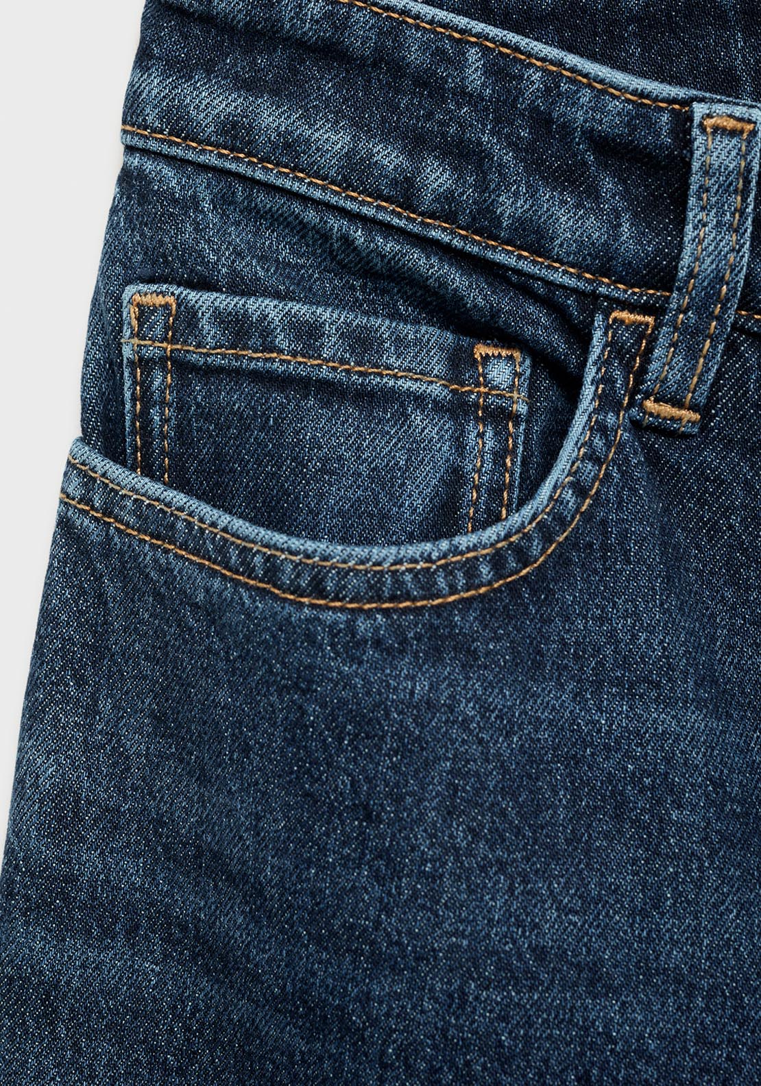Mango Newmom Comfort High Rise Jeans - Blue 8 Shaws Department Stores