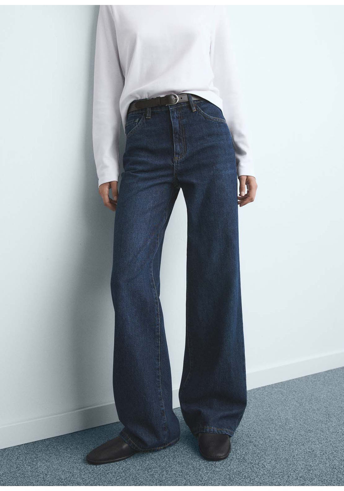 Danila Wide Leg High-Rise Jeans Blue – Shaws