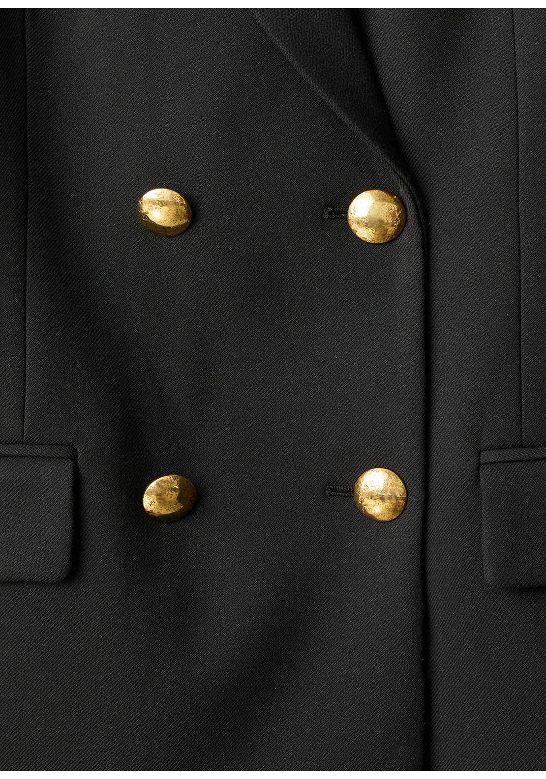 Double-Breasted Jacket - Black