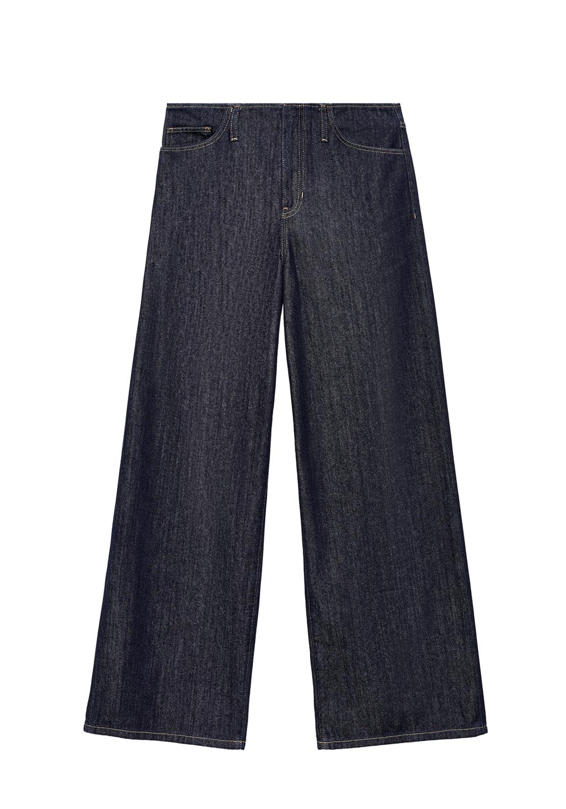 Mango Wideleg Mid Rise Jeans - Blue 7 Shaws Department Stores