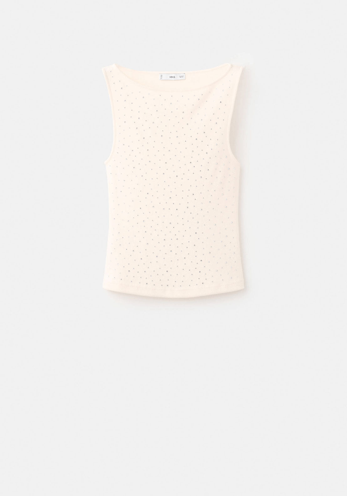 Strass Top - Cream