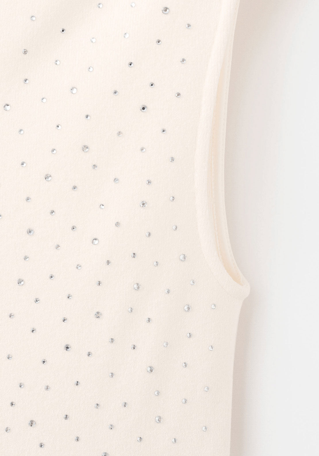 Strass Top - Cream