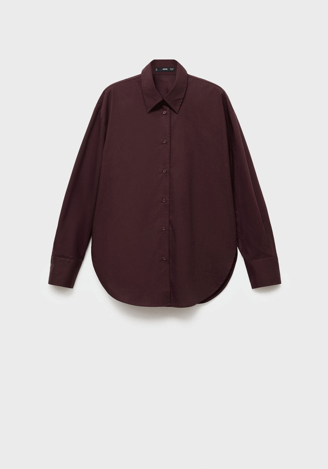 Oversize Poplin Shirt - Brown