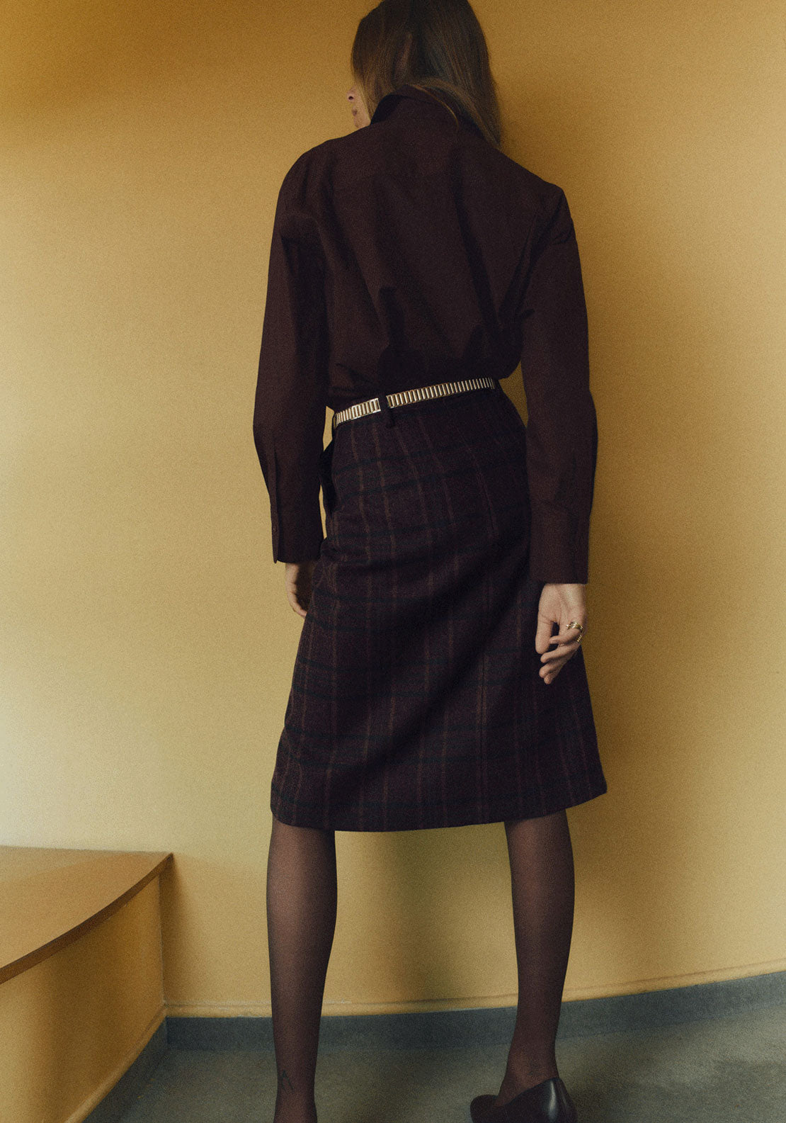 Oversize Poplin Shirt - Brown
