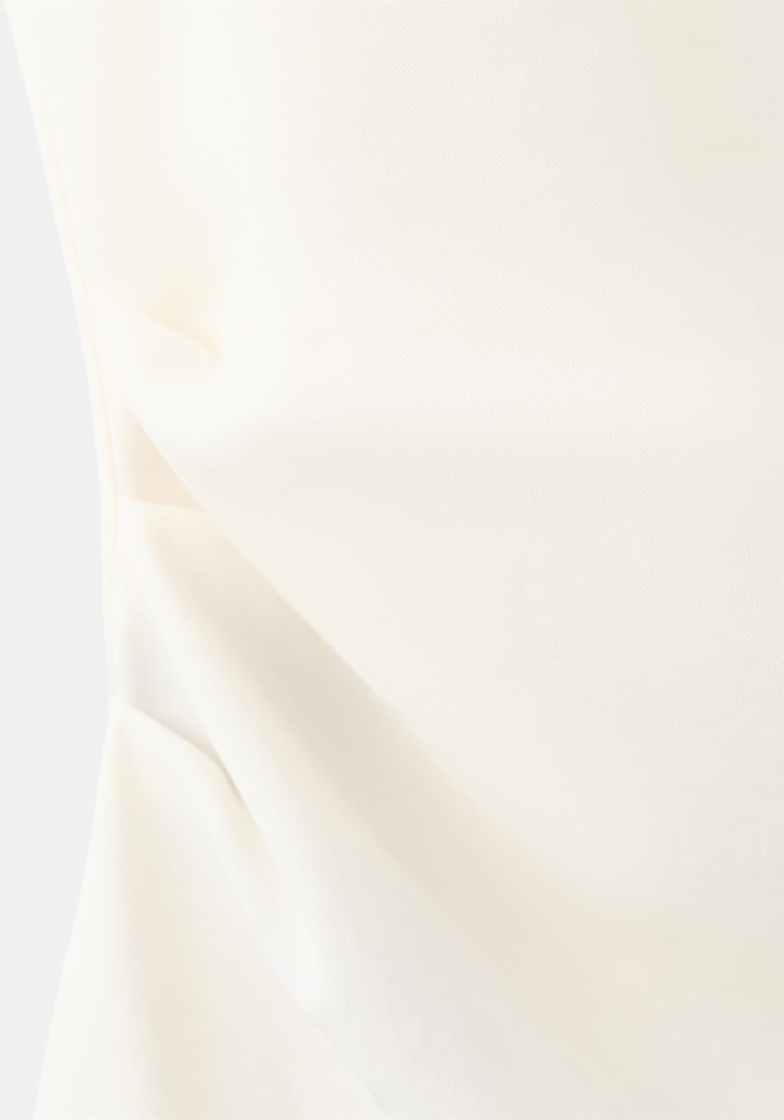 Mango Asymmetrical Blouse With Metallic Detail - Beige 6 Shaws Department Stores