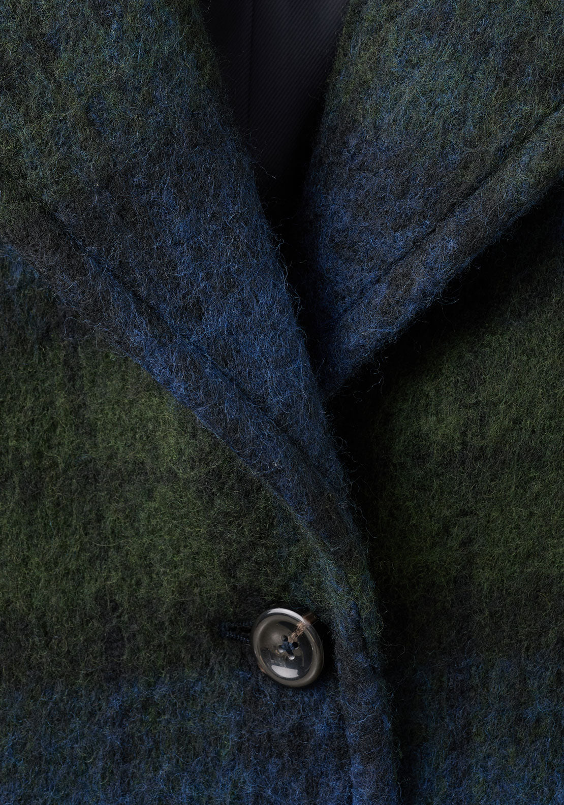 Mango Oversized Check Coat - Blue 7 Shaws Department Stores