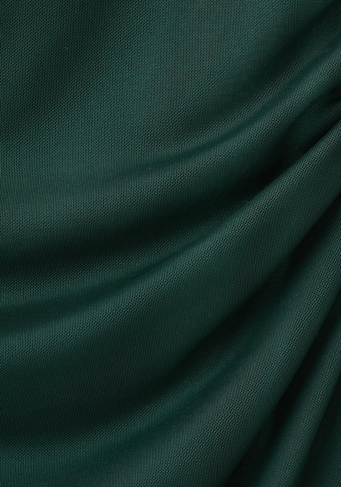 Semi Transparent Asymmetrical Dress - Green