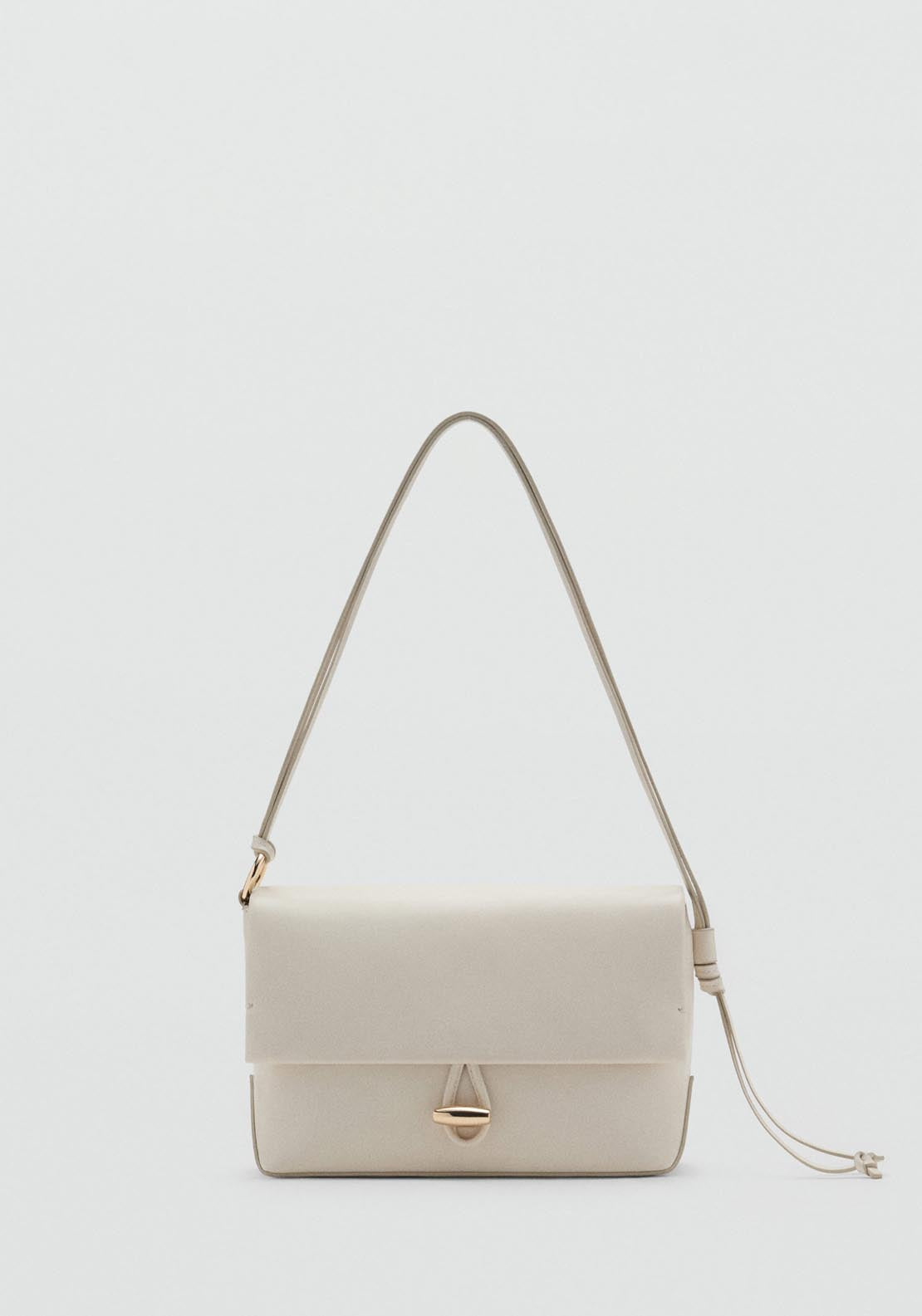 Mango Shoulder Bag With Strap - Beige 1 Shaws Department Stores