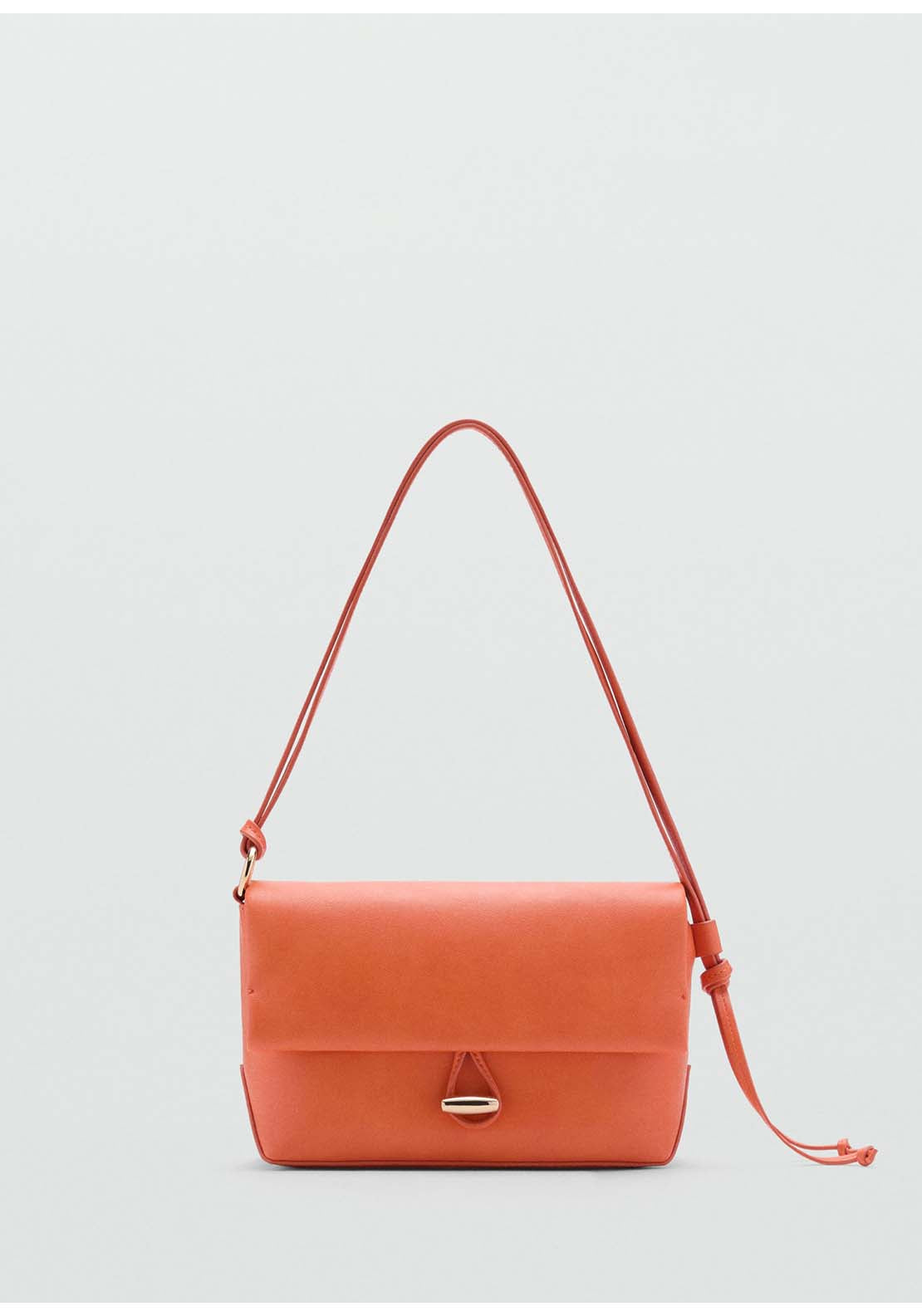 Shoulder Bag With Strap - Orange