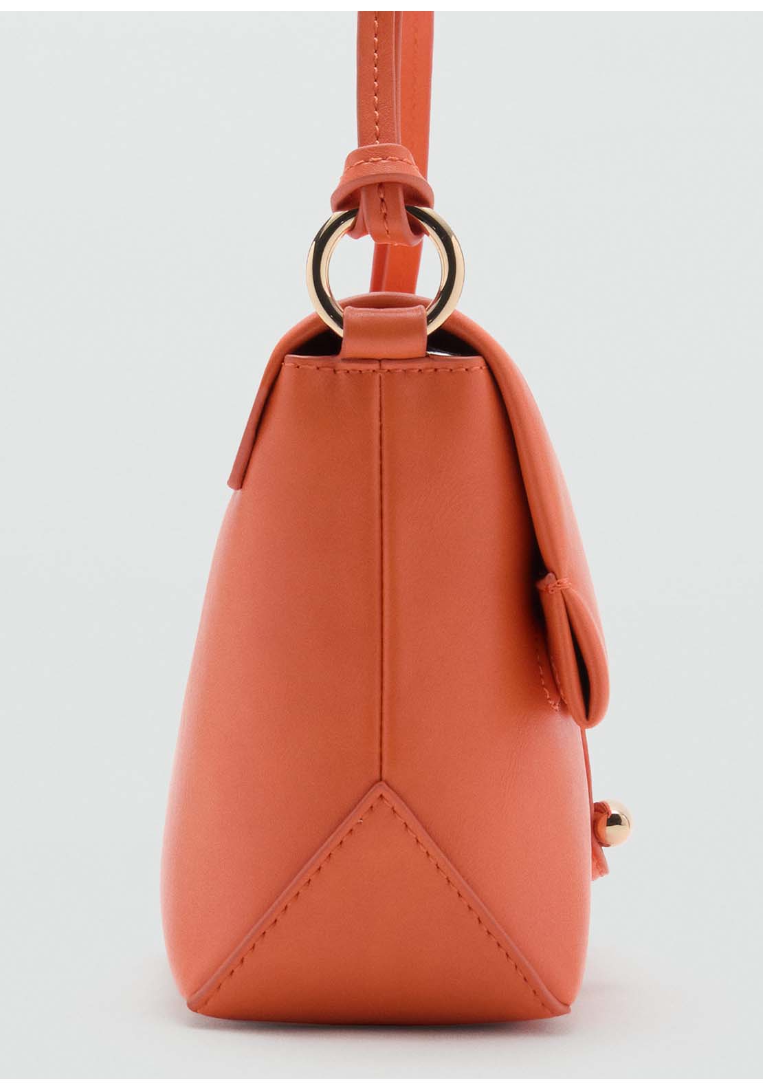 Shoulder Bag With Strap - Orange
