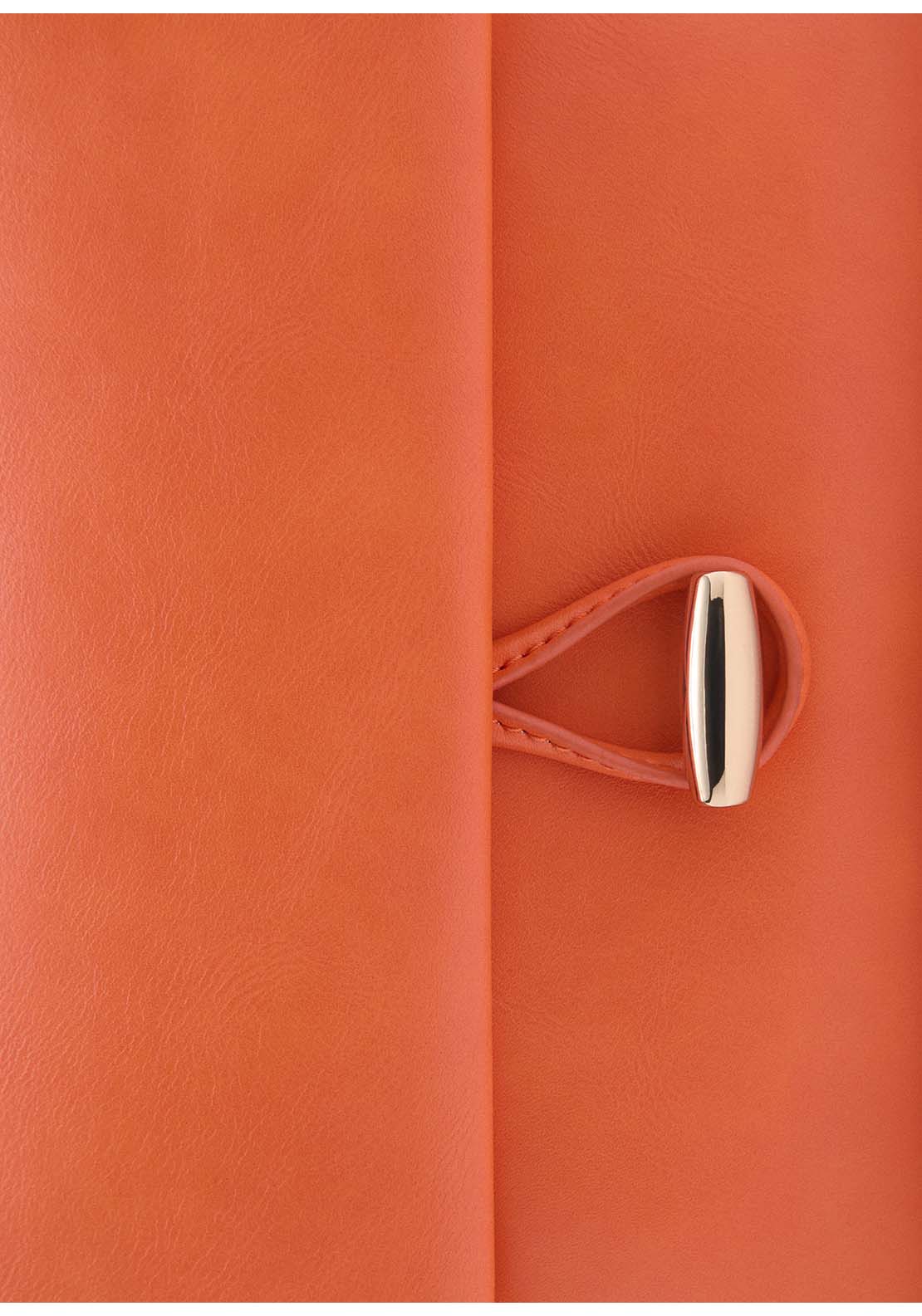 Shoulder Bag With Strap - Orange