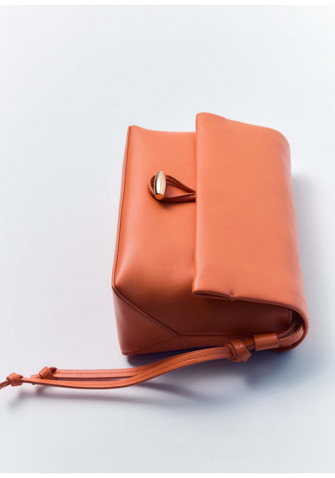 Shoulder Bag With Strap - Orange