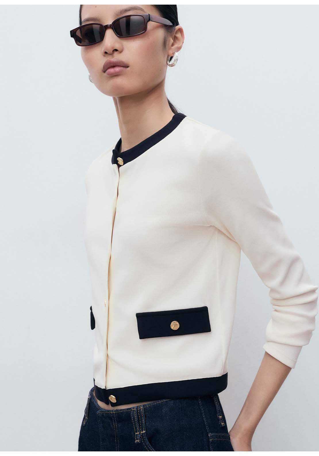 Mango Cardigan Peri - Beige 3 Shaws Department Stores