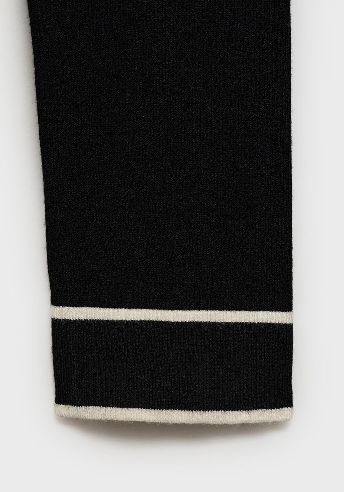Mango Contrasting V Neck Sweater - Beige 5 Shaws Department Stores