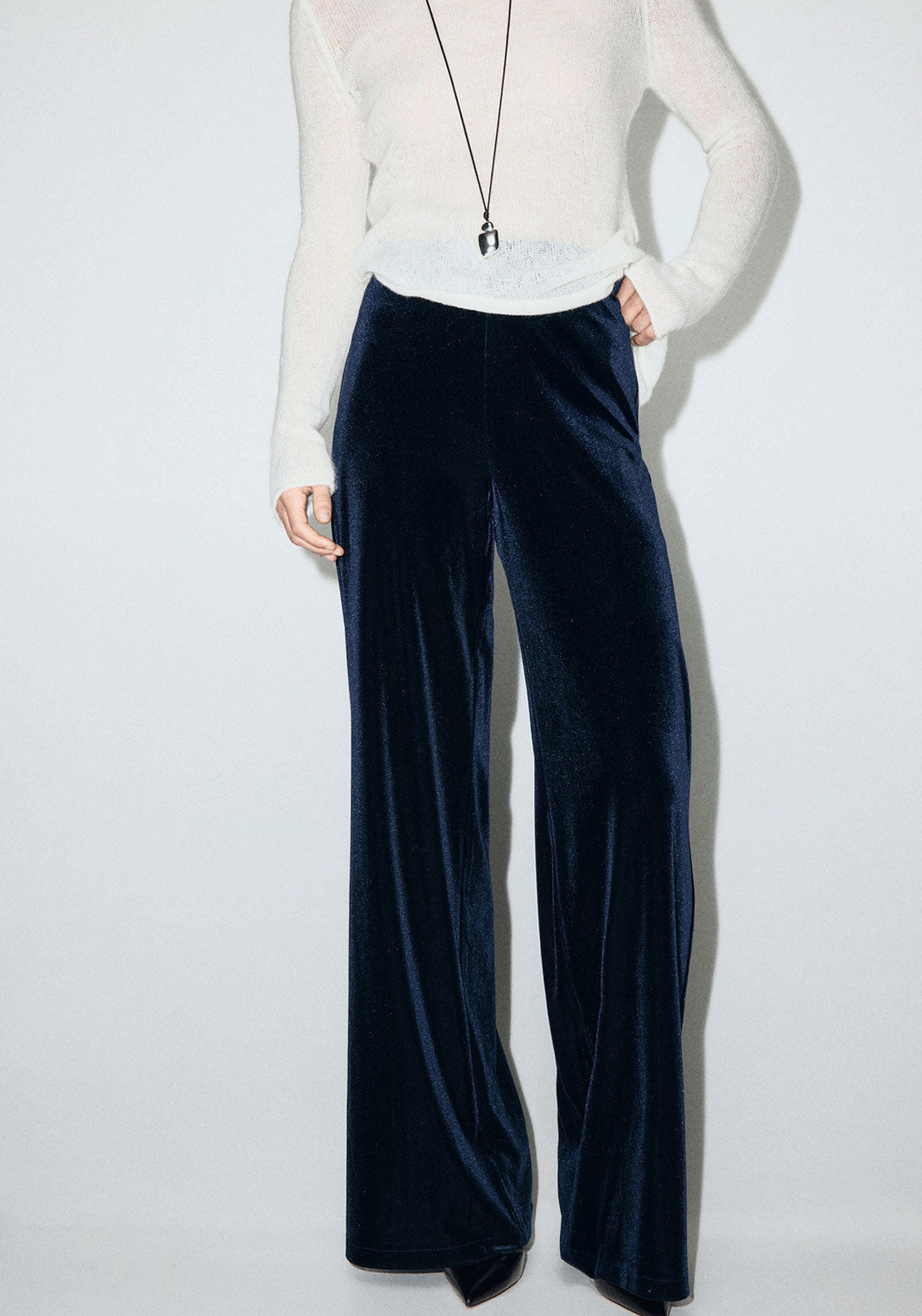 Velvet Trousers - Blue