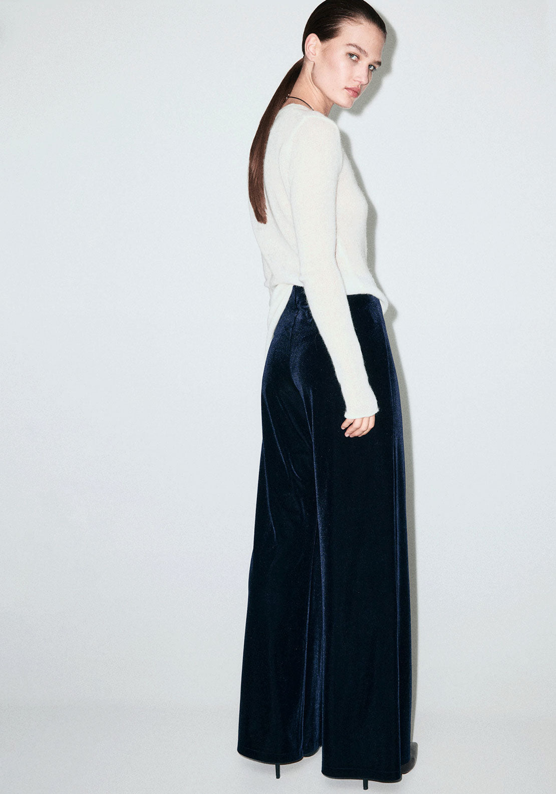 Velvet Trousers - Blue