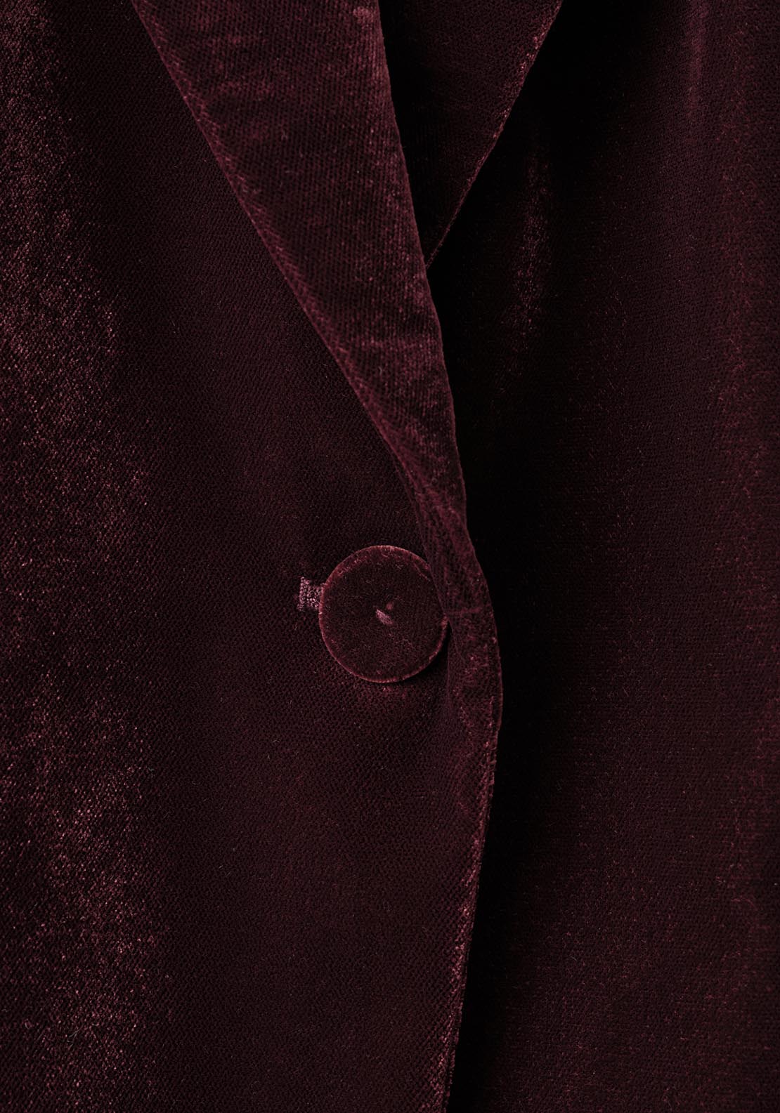 Mango Structured Velvet Blazer - Burgundy 7 Shaws Department Stores