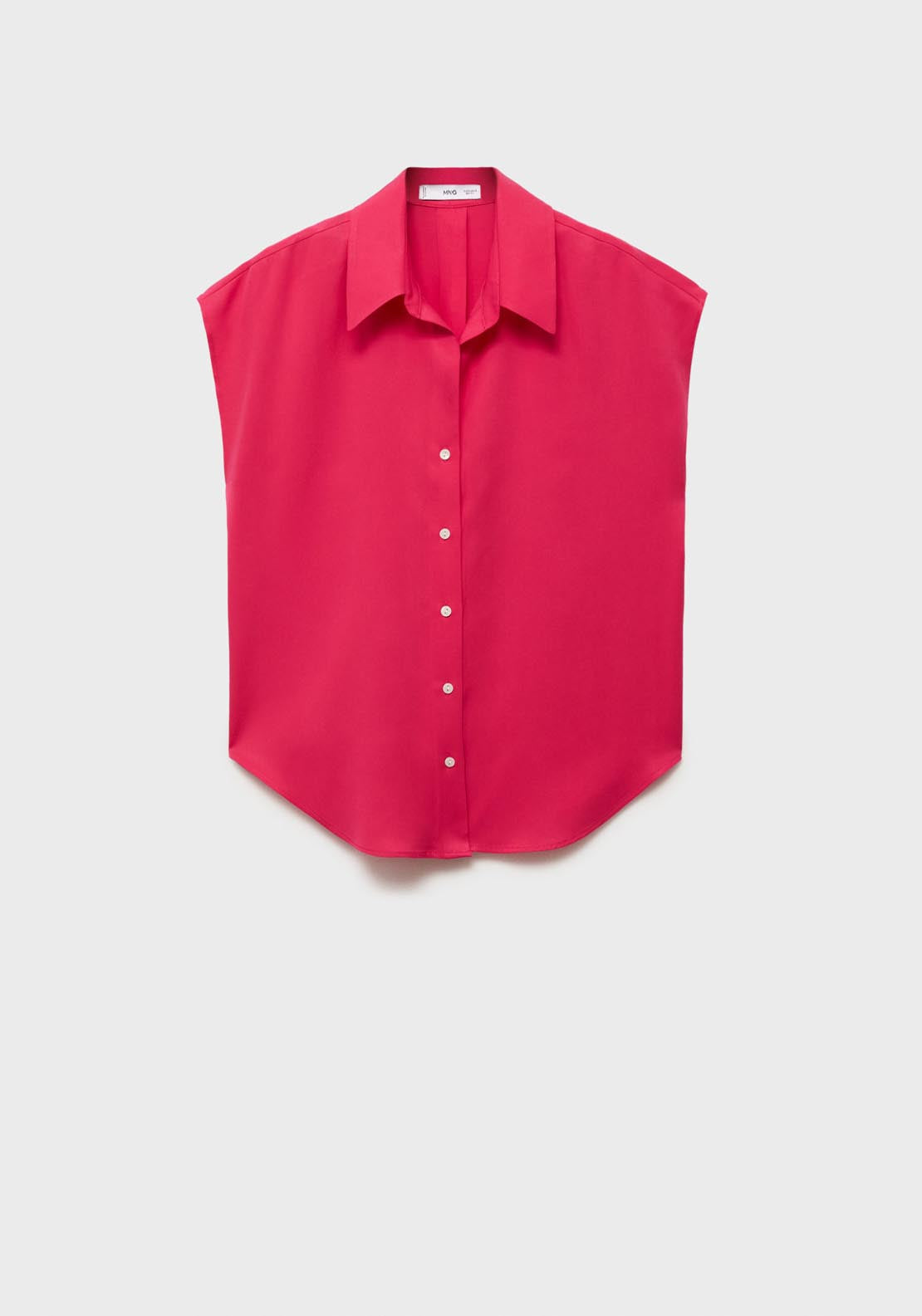 Mango Lyocell Sleeveless Shirt - Medium Red 8 Shaws Department Stores