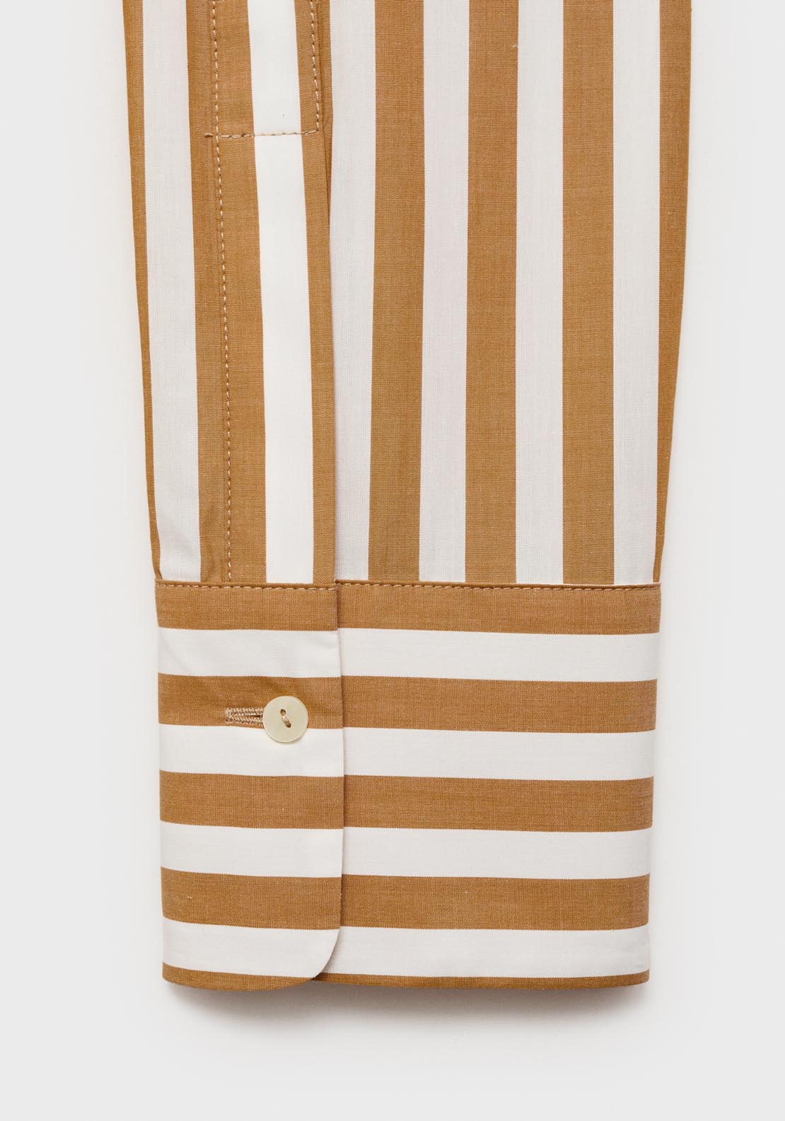Mango Oversize Striped Shirt - Cream 6 Shaws Department Stores