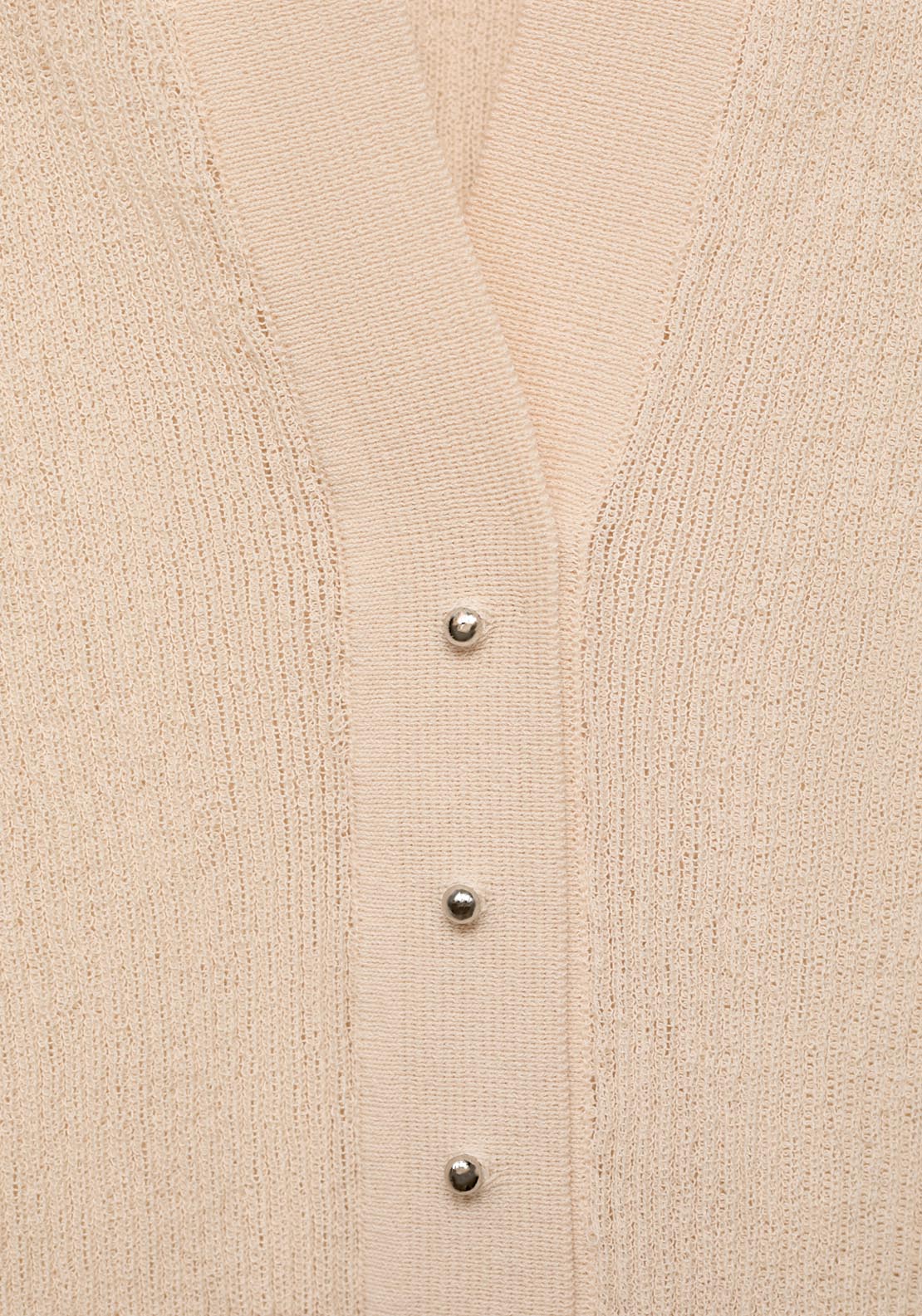 Mango Ribbed Polo Neck Sweater - Beige 6 Shaws Department Stores