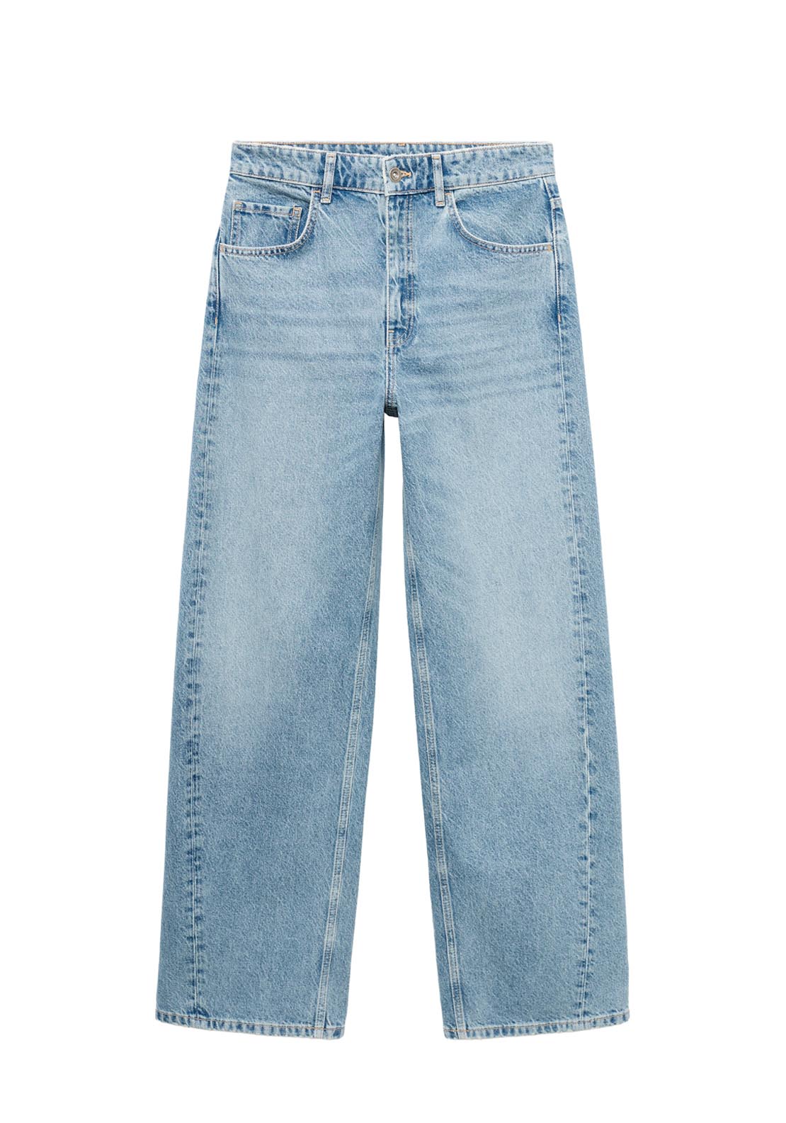 Mango Mid Rise Balloon Jeans - Blue 6 Shaws Department Stores