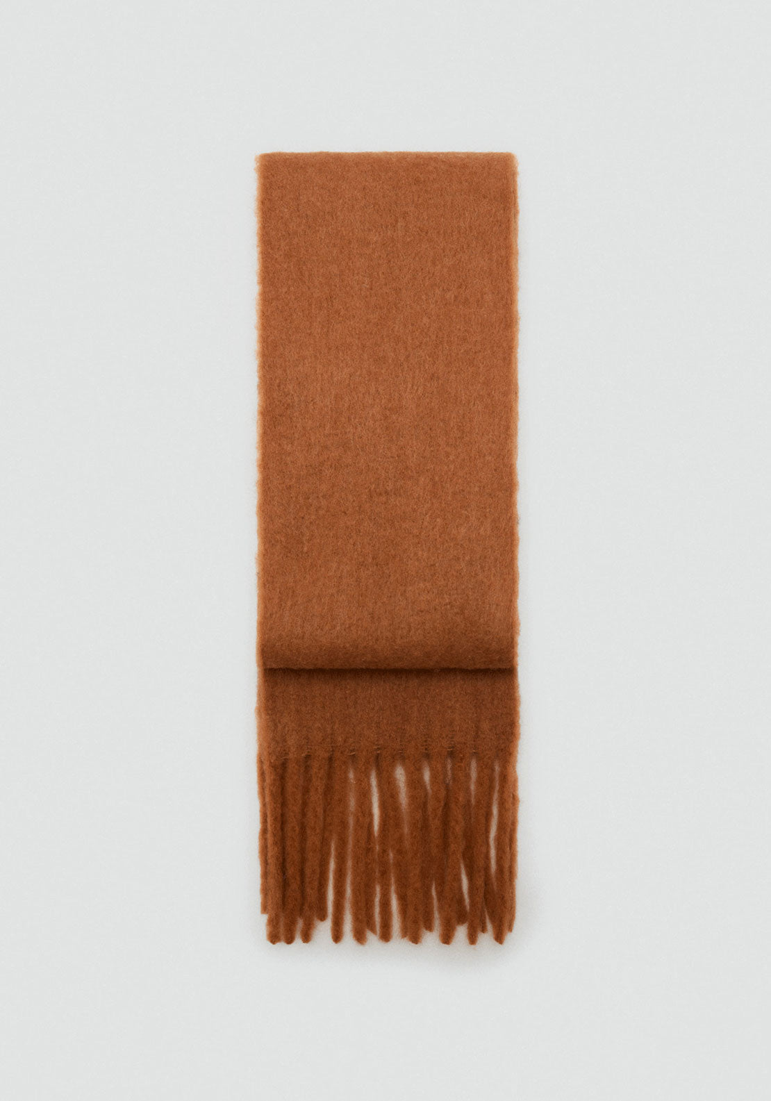 Fringed Edge Scarf - Brown
