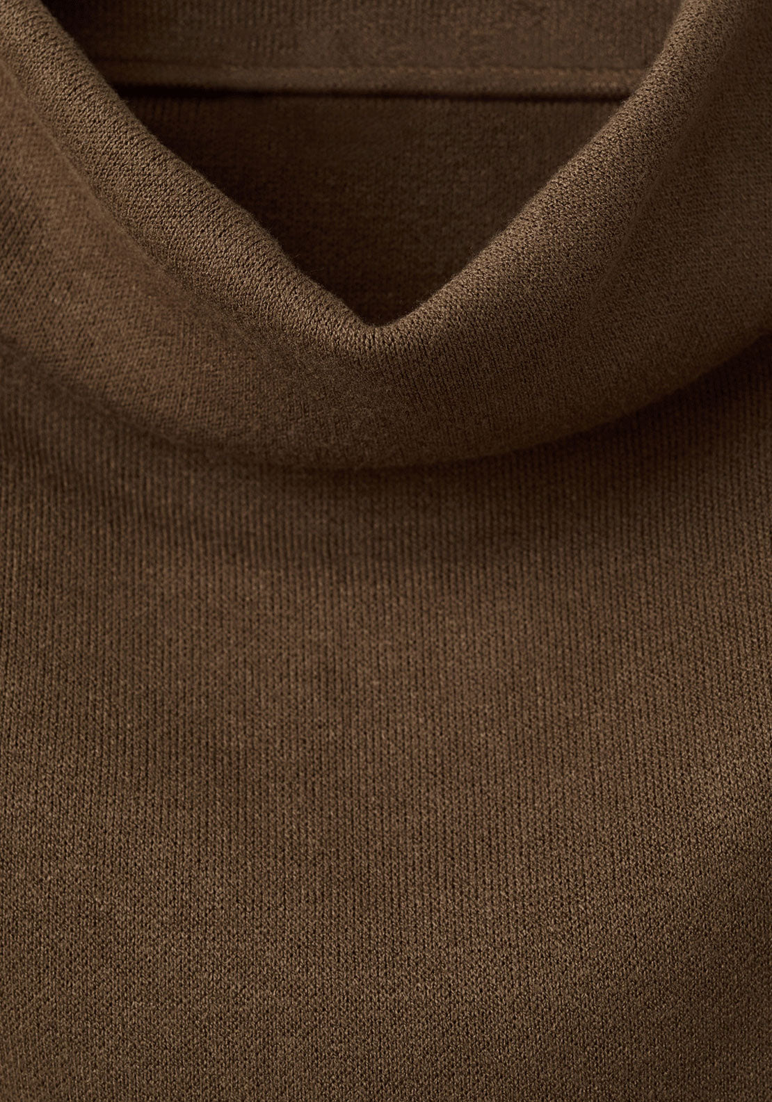 Draped Neck Top - Brown