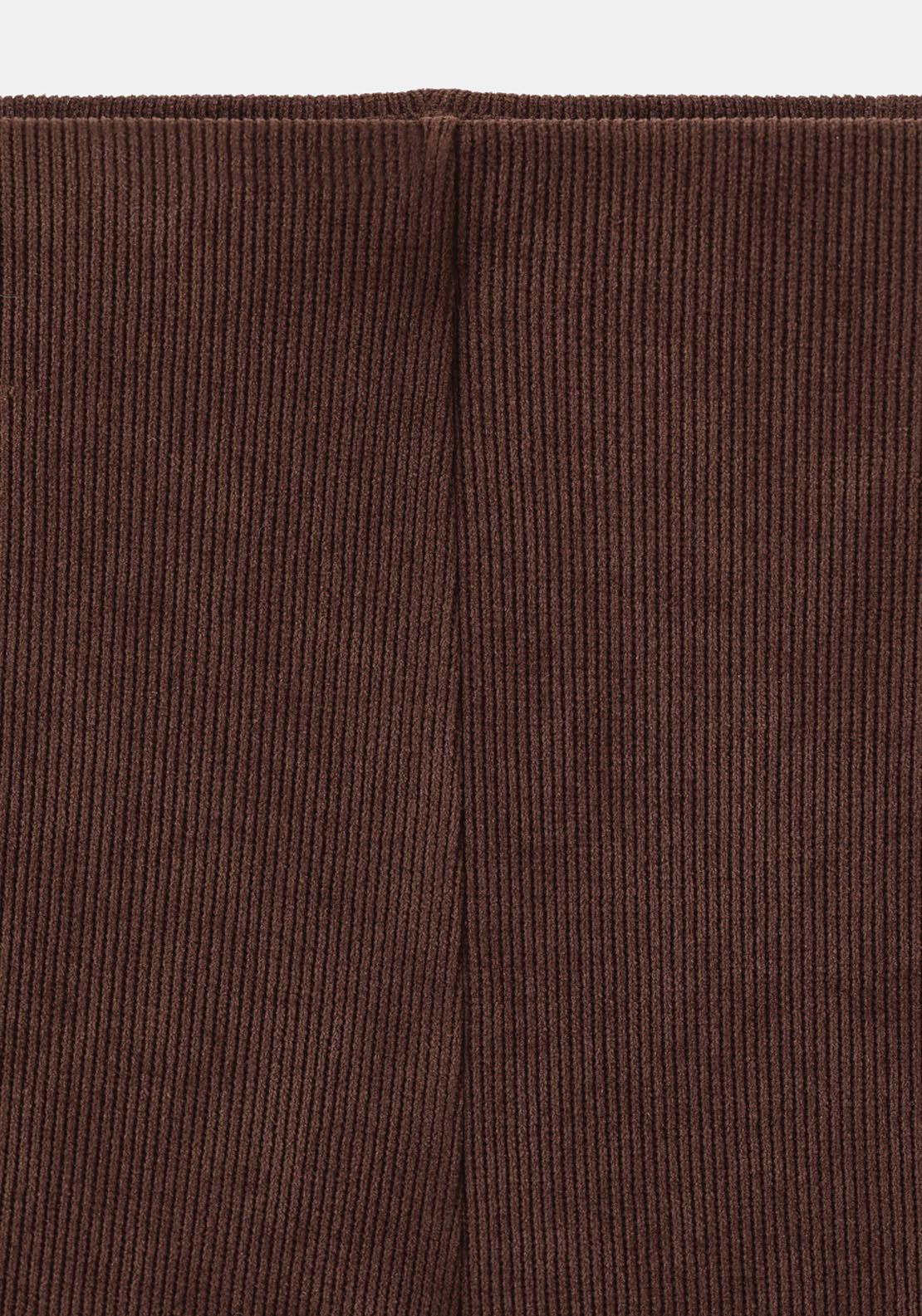 Corduroy Trousers With Elastic Waist - Brown